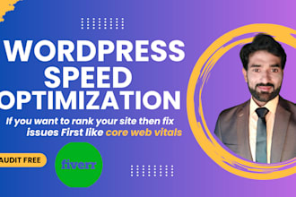 wordpress speed optimize expert google pagespeed, fix core web vitals