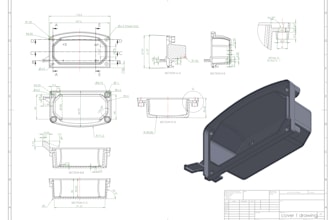 make 3d cad design and 2d mechanical drawing drafting using solidworks,autocad