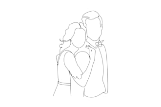 draw minimalist single line art portrait illustration for you