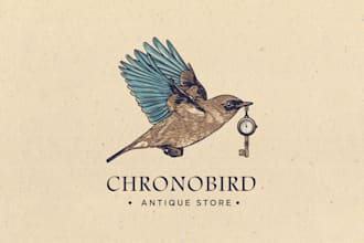 design vintage hand drawn illustration and logo for you