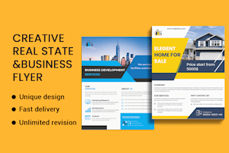 l do real estate, house sale, corporate and business flyer