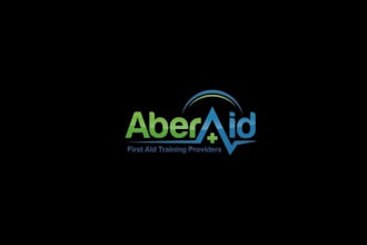 make simple premium illustrate first aid training logo