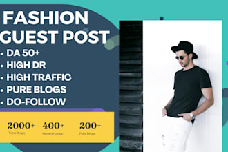 publish guest post on fashion, beauty and lifestyle blogs with high da backlink