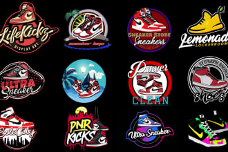 make a logo of your shoes brand or a sneaker store ,website ,online store