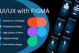 create UI UX design for android mobile app in figma with clickable prototype