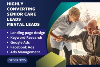 generate senior mental health leads mental wellbeing leads home care website