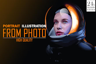 draw portrait illustration from photo