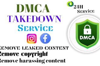 remove infringing defaming posts of instagram and facebook under dmca