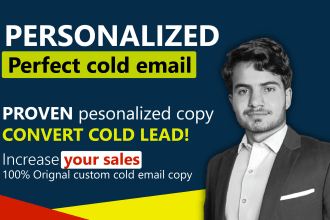 do professional personalized first line writing for cold email, cold email copy