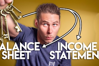 prepare excellent income statement, balance sheet and cash flows for you