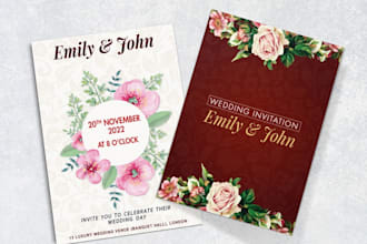 design an elegant invitation card