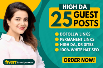 write and publish high da guest post with authority seo backlinks