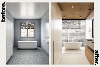 do bathroom virtual staging and virtual renovation