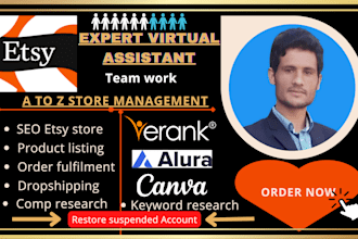 create an etsy shop, etsy product etsy listing etsy promotion etsy SEO expert VA