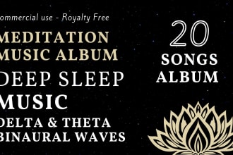 provide you with an album of sleep meditation music with binaural beats