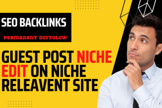 guest post and link insertion on high authority niche relevant sites