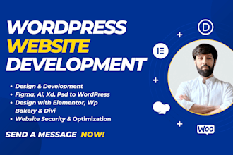 build your wordpress website with elementor wpbakery or divi