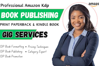 be your amazon kdp virtual assistant for book publishing and amazon kdp ppc ads