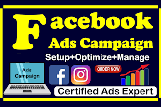 setup shopify facebook ads campaign and instagram ads run