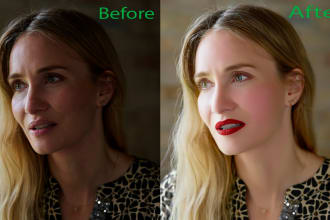 do photo editing and high end retouching in photoshop