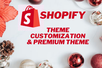do shopify theme customization and build ecommerce website shopify