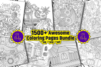 give best adult coloring pages bundle for kdp and etsy
