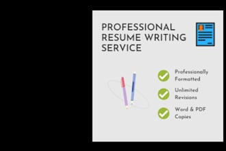 create a professional resume and CV