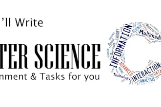 do write computer science assignment and task for you