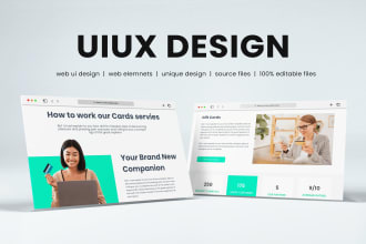 design figma or xd web templates, PSD website uiux design