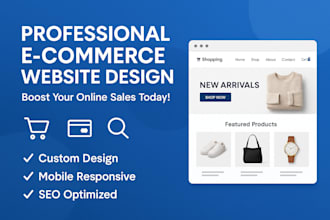 design or redesign your e commerce website
