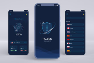 develop vpn app with an amazing admin panel