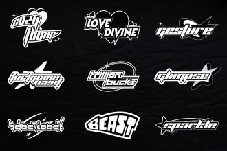 design custom y2k style streetwear type t shirt NFL clothing logo for your brand