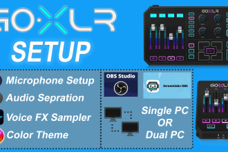 setup tc helicon goxlr for dual PC streaming or recording