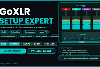 set up your goxlr for streaming, recording and perfect audio