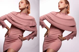 retouch clothes, skin with fast delivery