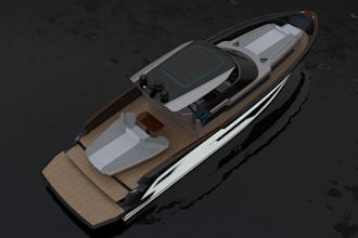 make realistic yacht renders and model