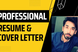 write professional resume and cover letter