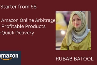 be your amazon fba product researcher for online arbitrage