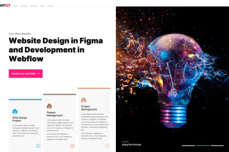 design a creative website in webflow