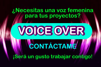 latin american female voice over