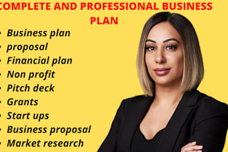 write an outstanding business plan, pitch deck, startups, proposals