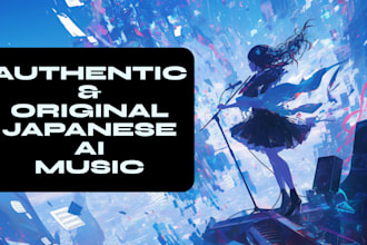 create an original and authentic anime or japanese style song using ai