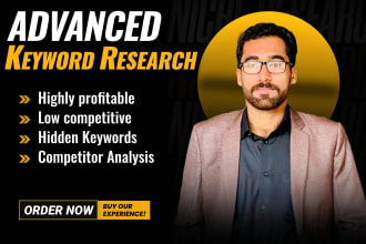 do SEO keyword research and competitor analysis