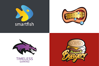 do clean timeless logo design for gaming, esports team, twitch, youtube