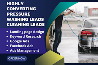 generate pressure washing leads vehicle washing leads cleaning lead funnel