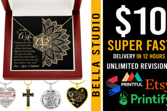 make brilliant shineon necklace, message card design