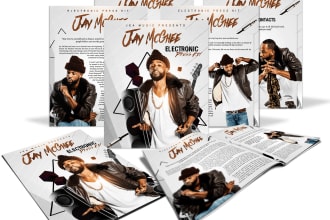 design electronic press kit, media kit, epk, press kit