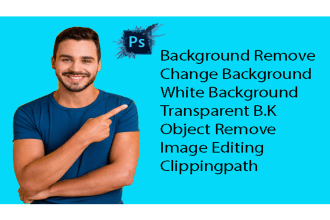 do photo background removal, cut out, change, white or transparent