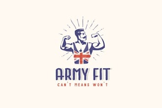 design popular classy body builder logo