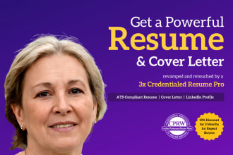 write a professional resume and cover letter